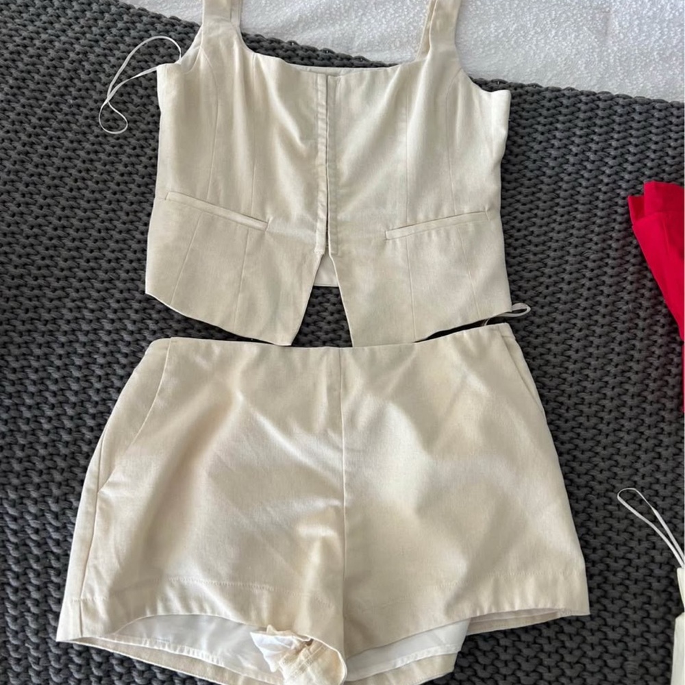 NIA Ecru Two-Piece Set